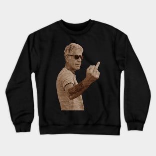 Anthony Bourdain Middle Finger Crewneck Sweatshirt